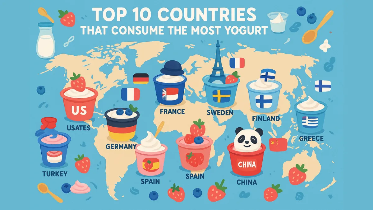 Top 10 Countries That Consume the Most Yogurt